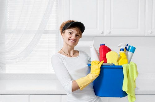 High-touch surface sanitizing as part of deep cleaning