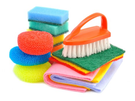 Janitorial supplies used in commercial cleaning services